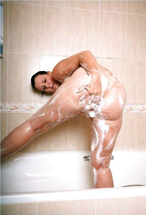 12P Mature women in the bathroom 1.