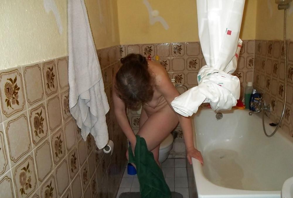 9P Naked in the bathroom