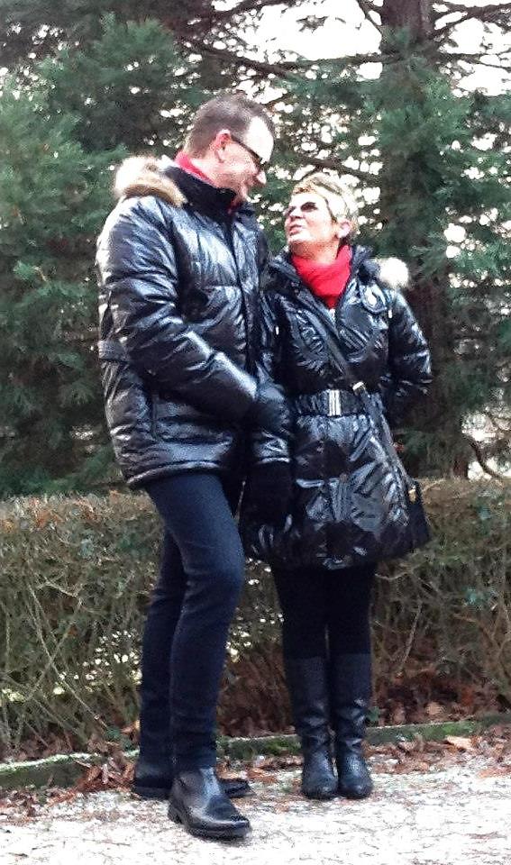 15P german bisexual fetish couple in shiny outfits