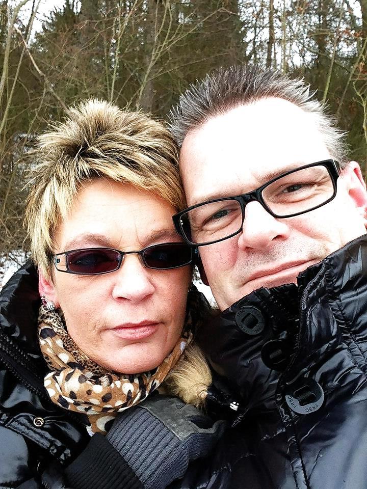 15P german bisexual fetish couple in shiny outfits
