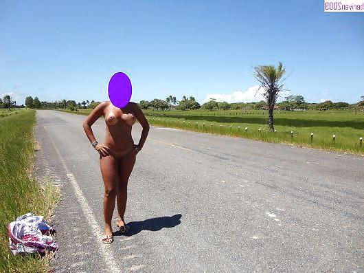 25P Brazilian exhibitionist public slut