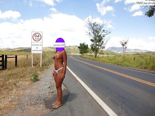 25P Brazilian exhibitionist public slut