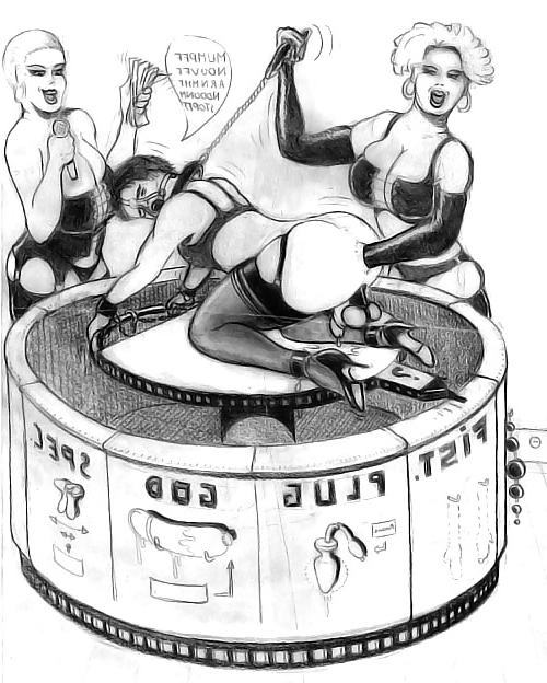 25P Strapon & Anal play toons