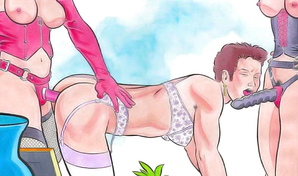 25P Strapon & Anal play toons (12)