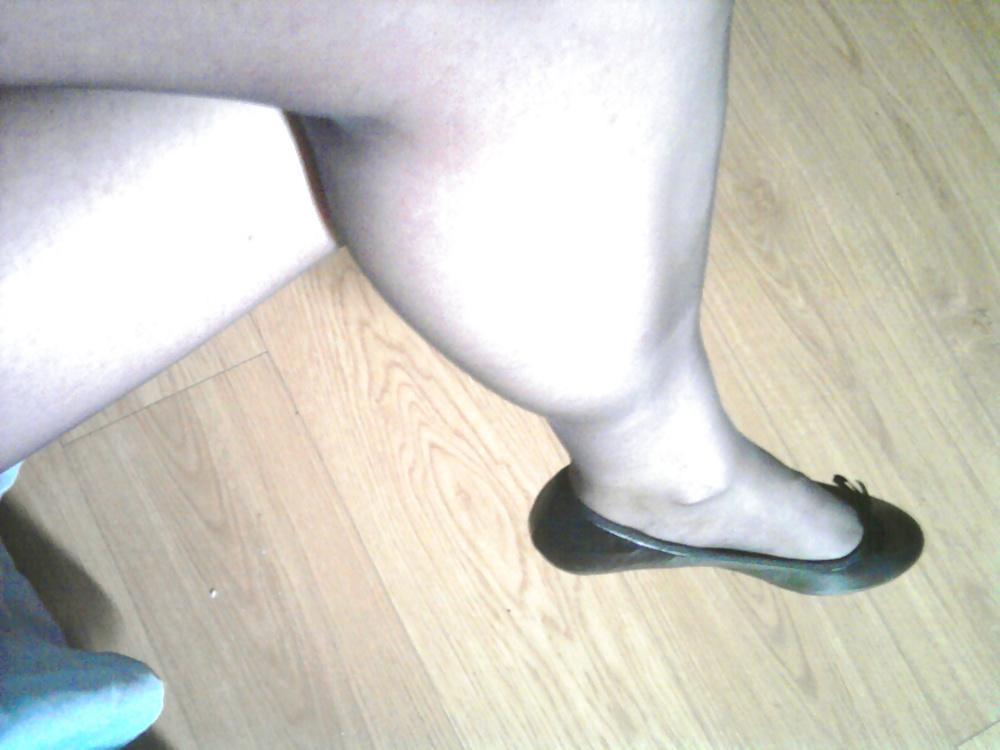 6P Black stockings and miniskirt