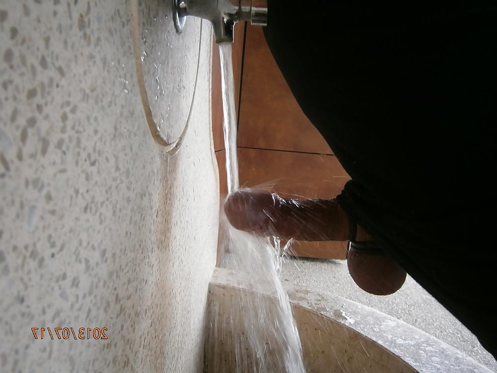 14P Cumshot public exhib flashcock shemale masturbation queue