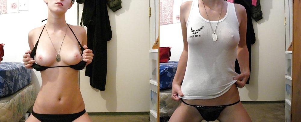 12P Dressed and Undressed Sluts pt32(Military edition)