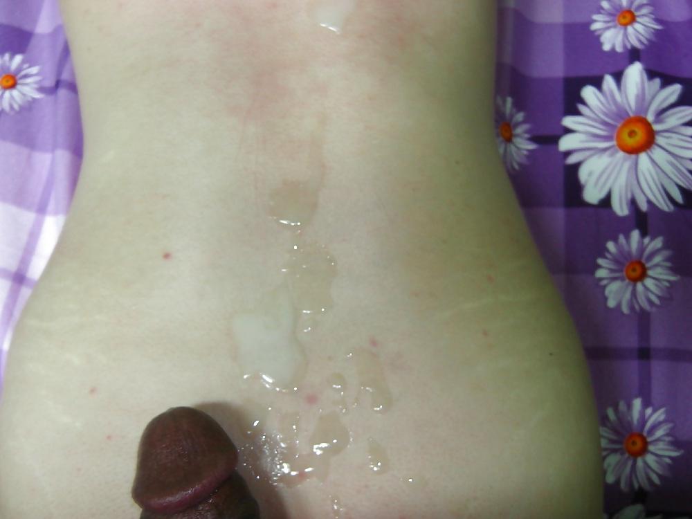 22P She is bathing with my semen