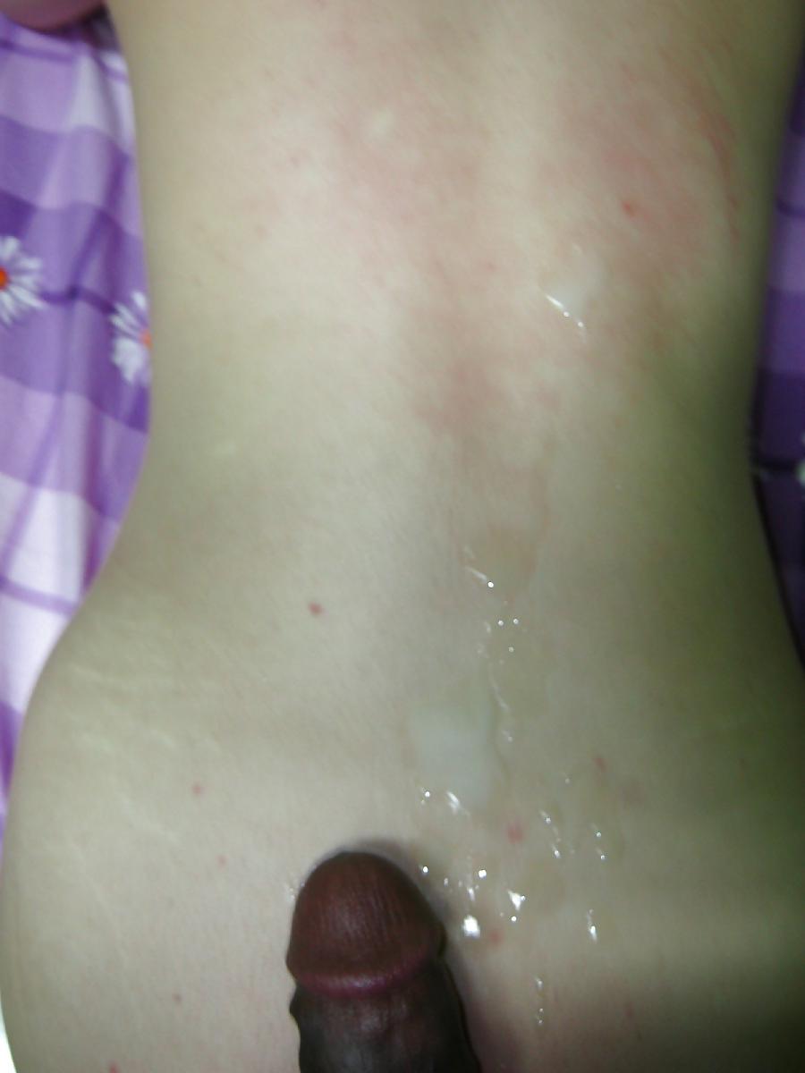 22P She is bathing with my semen