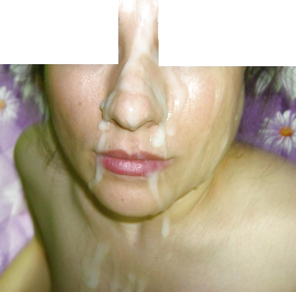 22P She is bathing with my semen