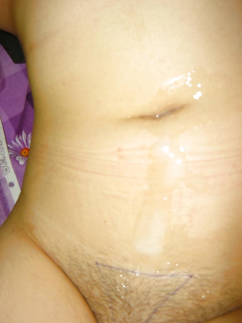 22P She is bathing with my semen