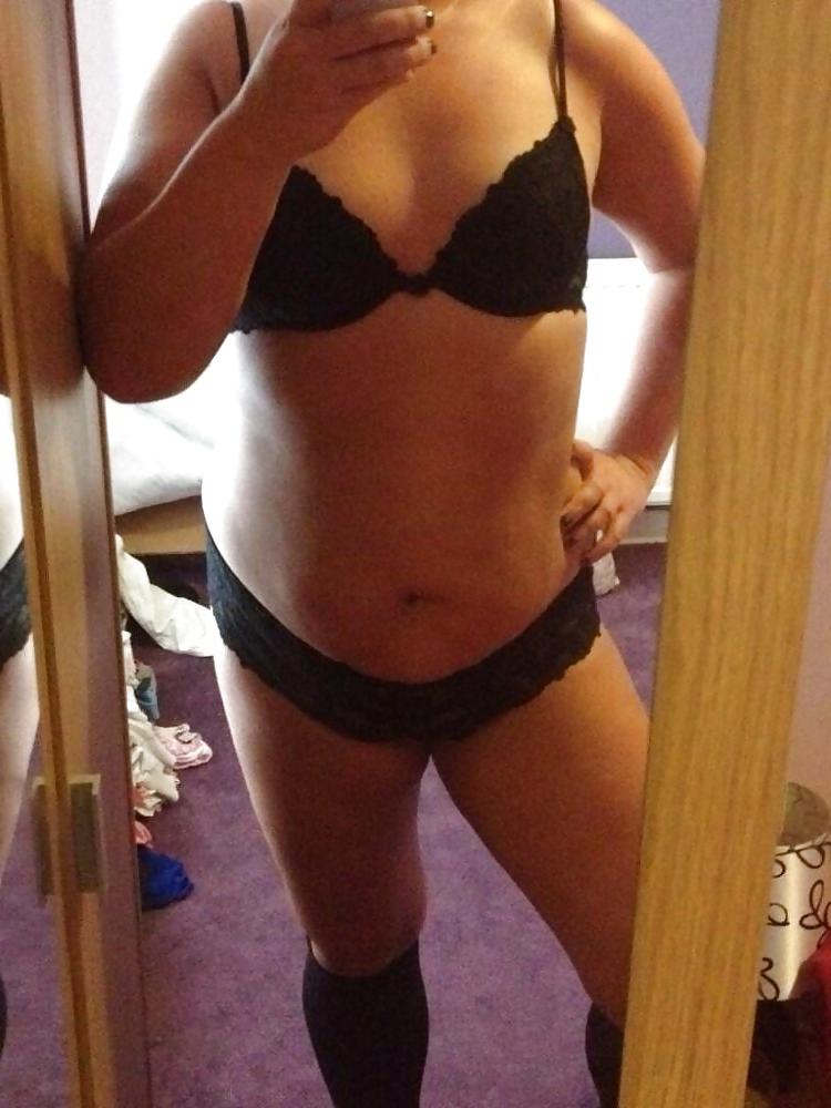 8P Black thong and and pussy!