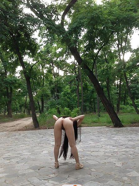 16P Chinese teen nude in public