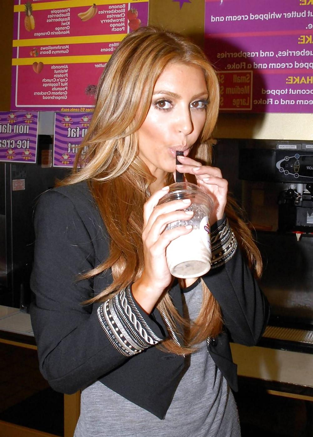 10P Kim Kardashian at Millions of Milkshakes in Los Angeles