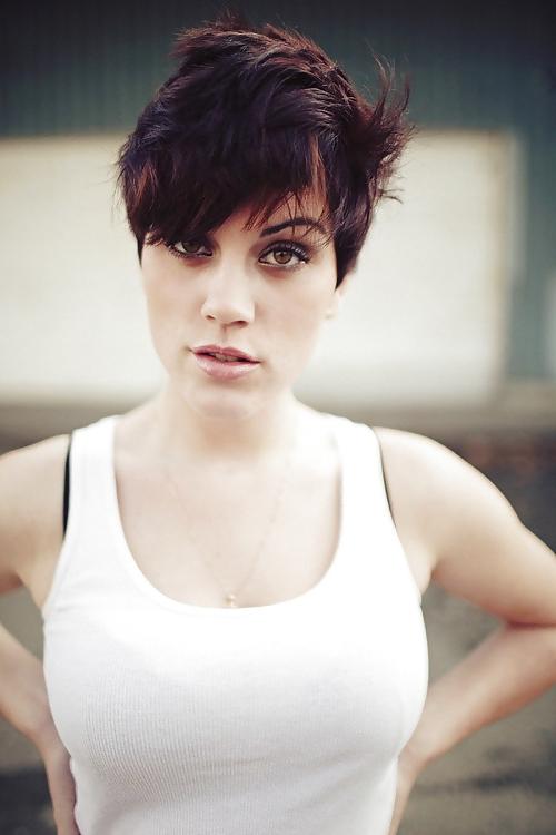 25P Busty Goddesses - Short Haired Girls With Huge Breasts, 8