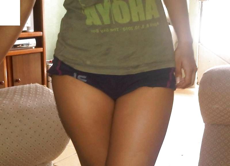 8P Latina teen showing off panty