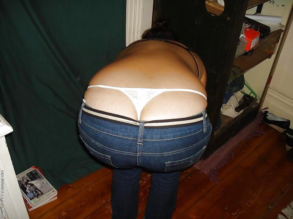 15P Amateur thong peeks, slips and ass. 