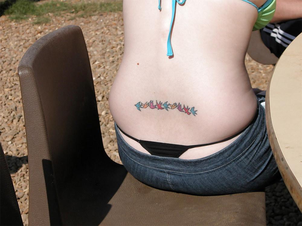 15P Amateur thong peeks, slips and ass. 