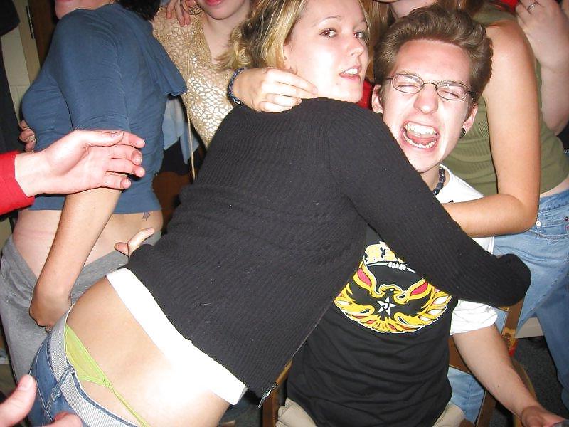 15P Amateur thong peeks, slips and ass. 