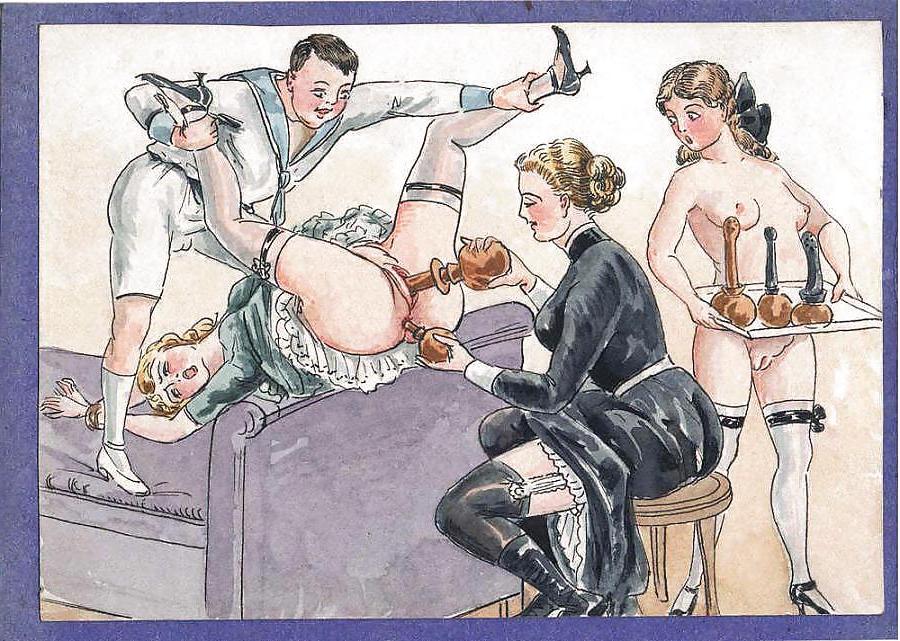 19P Thematic Drawn Porn Art 27 - German Pornographic Album