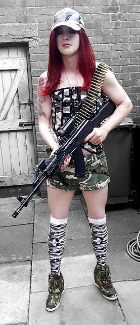 18P Tranny Army Girl Supersatin ( AKA PrettyKitty )
