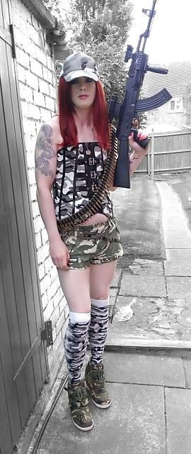 18P Tranny Army Girl Supersatin ( AKA PrettyKitty )