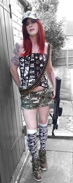 18P Tranny Army Girl Supersatin ( AKA PrettyKitty )
