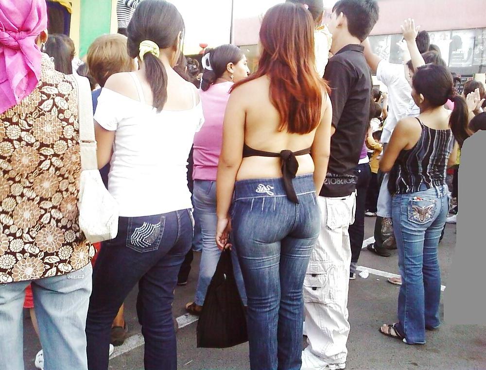 10P Nonporn candid  latina asses in jeans