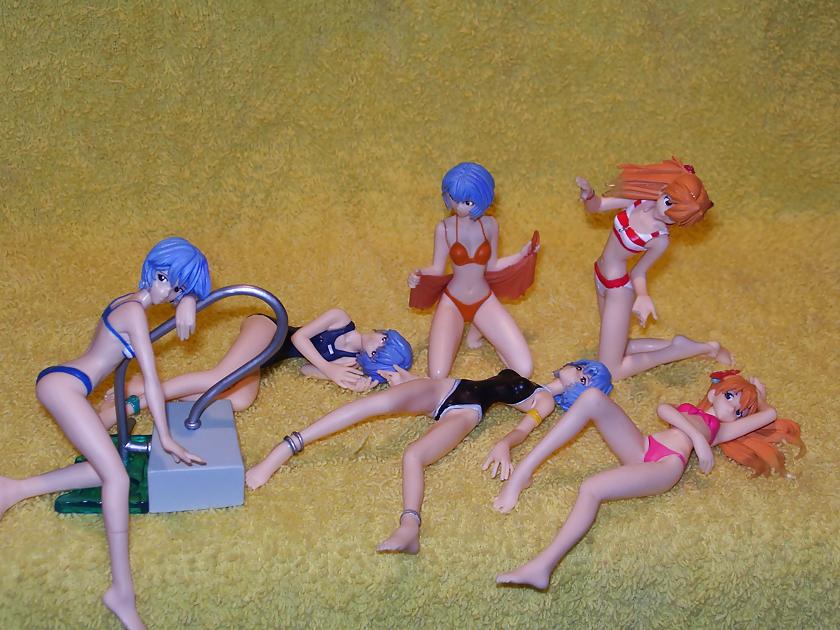 7P Yellow Towel - Bathing Beauties: Rei & Asuka