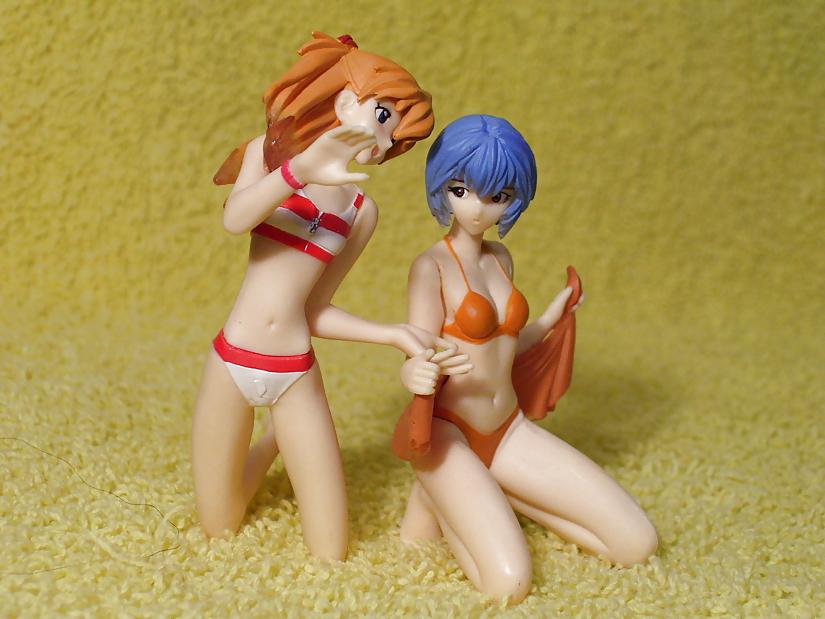 7P Yellow Towel - Bathing Beauties: Rei & Asuka