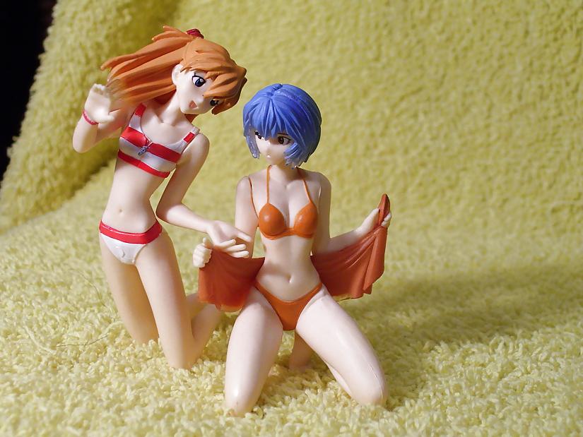 7P Yellow Towel - Bathing Beauties: Rei & Asuka