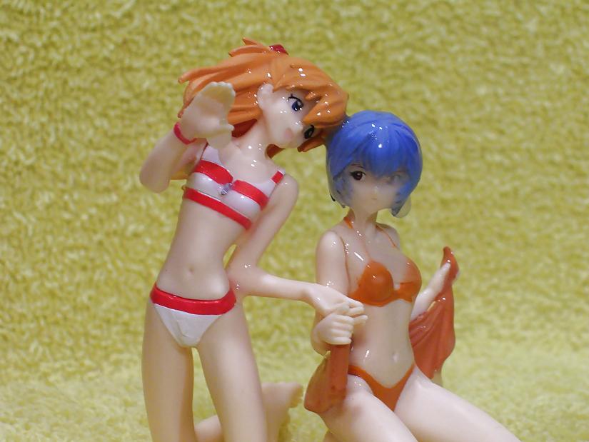 7P Yellow Towel - Bathing Beauties: Rei & Asuka