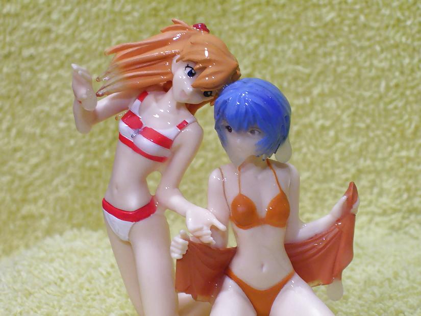 7P Yellow Towel - Bathing Beauties: Rei & Asuka