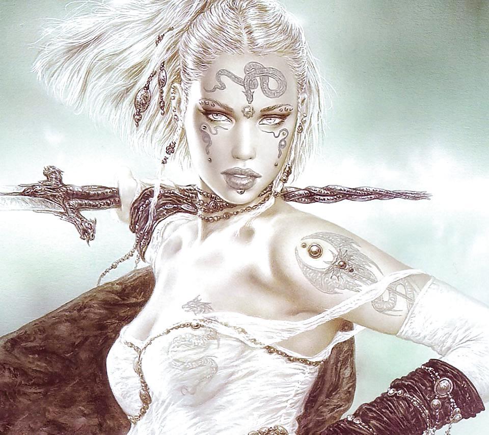 25P Fantasy Women With Swords
