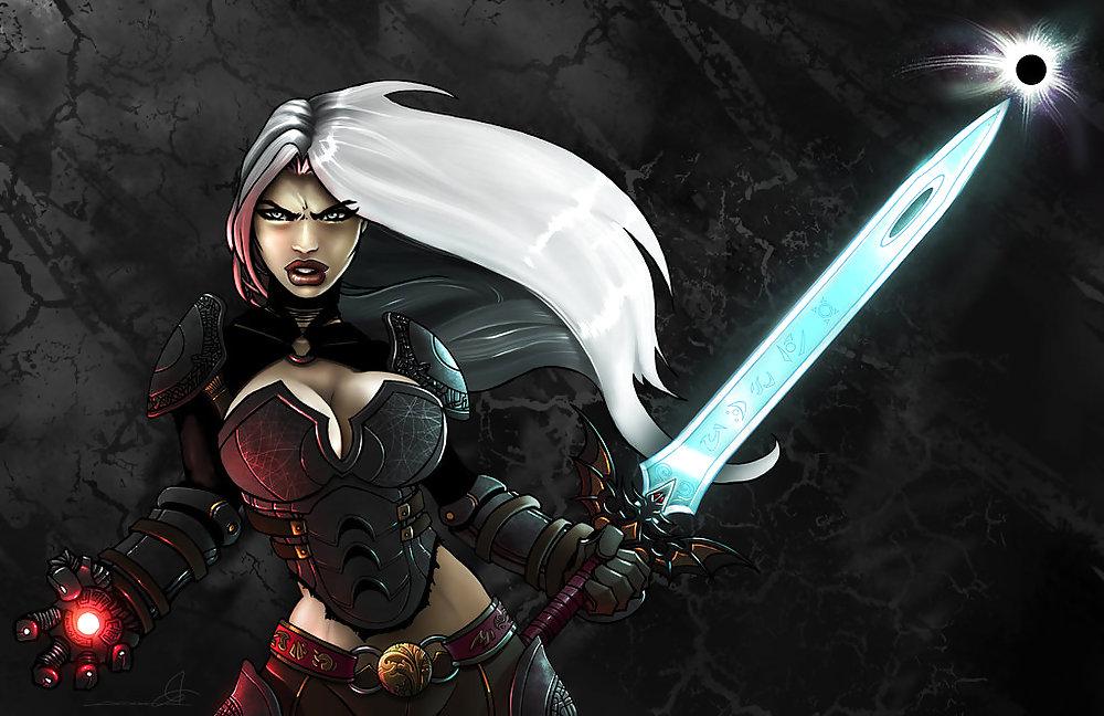25P Fantasy Women With Swords