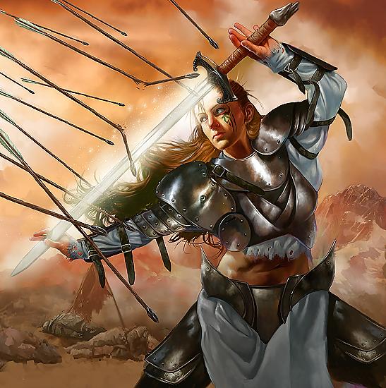 25P Fantasy Women With Swords