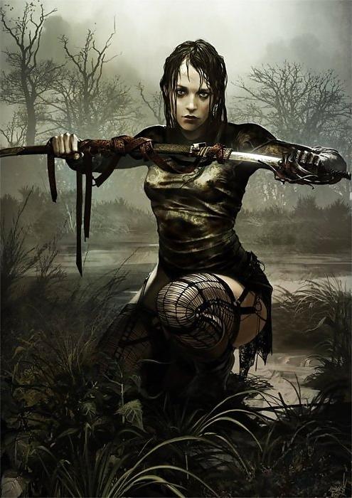 25P Fantasy Women With Swords