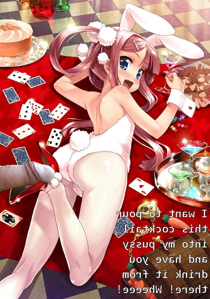 8P Anime Girls spielen mit einem echten Schwanz (mit Bildunterschriften) – Nr. 69
