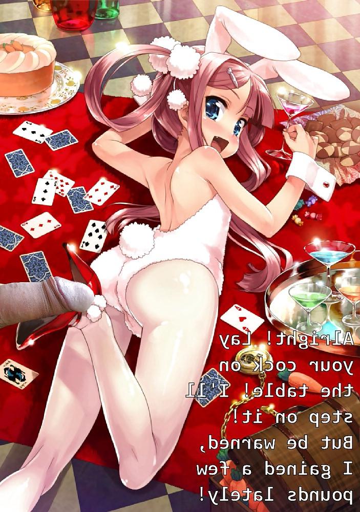 8P Anime Girls spielen mit einem echten Schwanz (mit Bildunterschriften) – Nr. 69