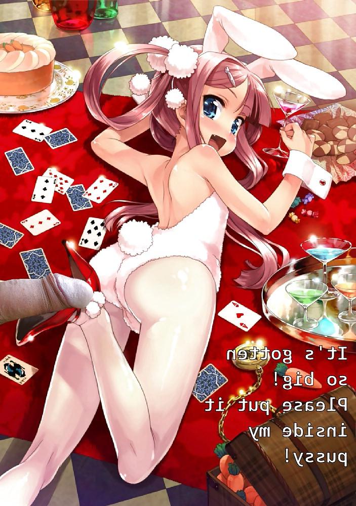 8P Anime Girls spielen mit einem echten Schwanz (mit Bildunterschriften) – Nr. 69
