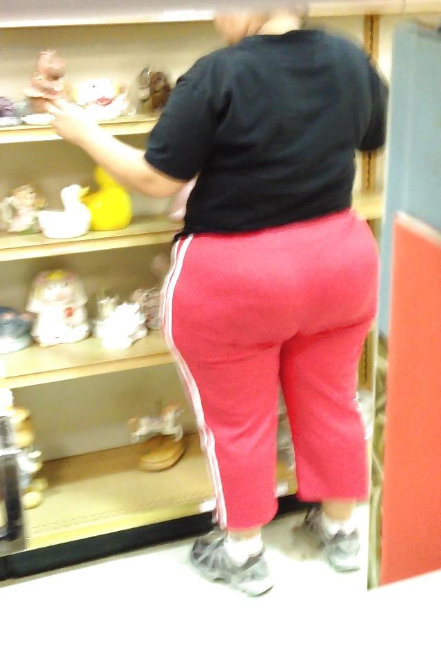 17P Thick asses walking by 