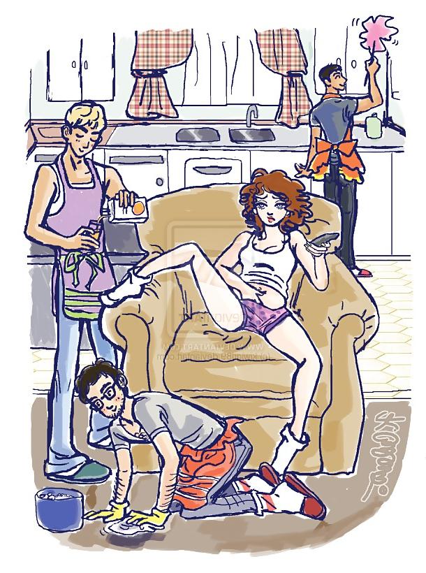 25P Femdom Art and Cartoons
