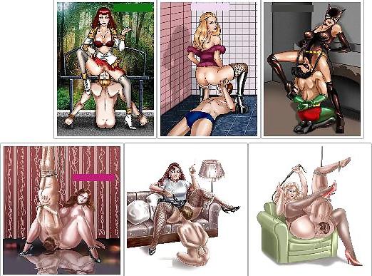25P Femdom Art and Cartoons