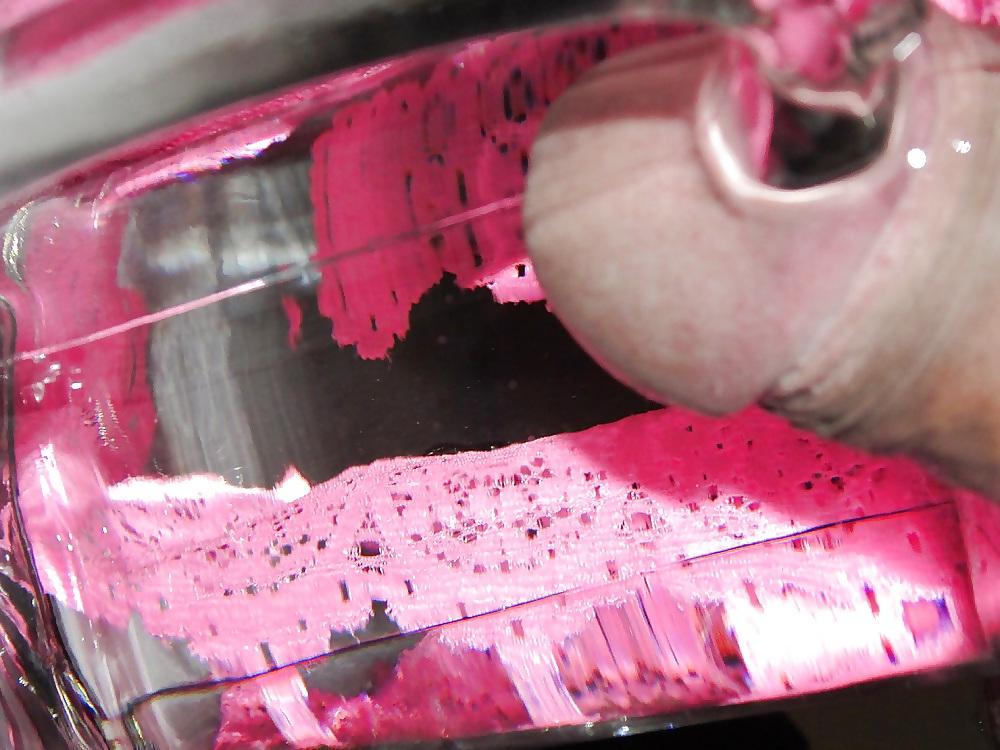 25P Pink Thong & Water Cumshot