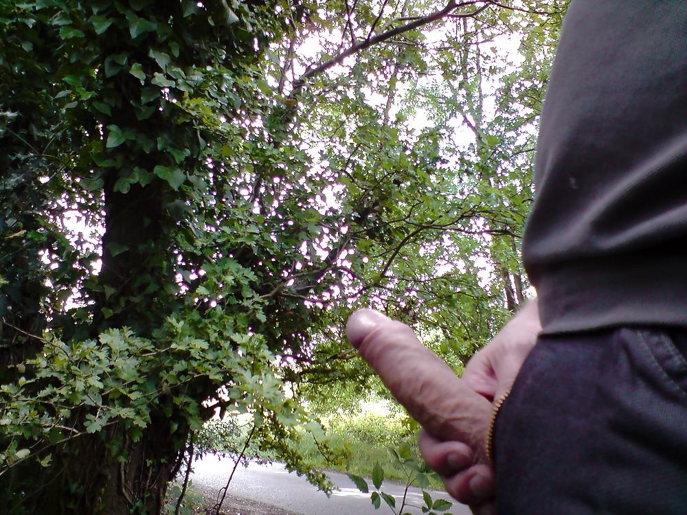 6P Me wanking in the woods