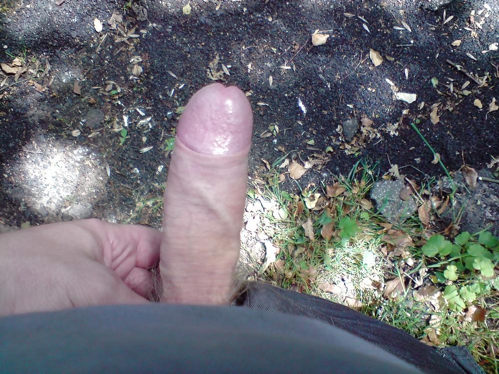 6P Me wanking in the woods