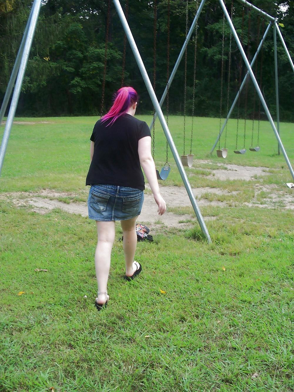 25P Fun Day At Park With Freaky Pink Haired Ex-Wife