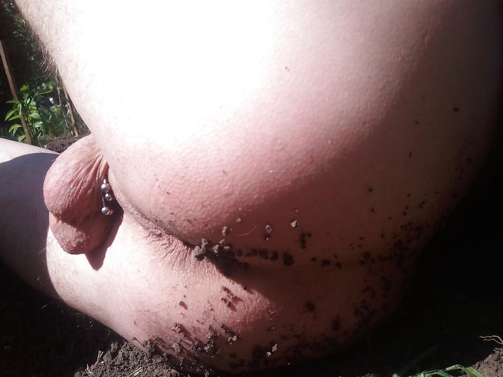 12P My ass and anus outdoors.