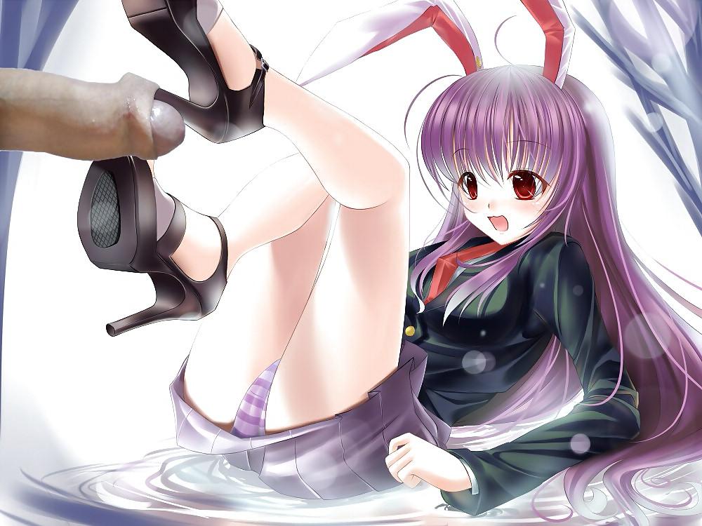 13P Anime Girls playing with a Real Cock (with captions) - No 34