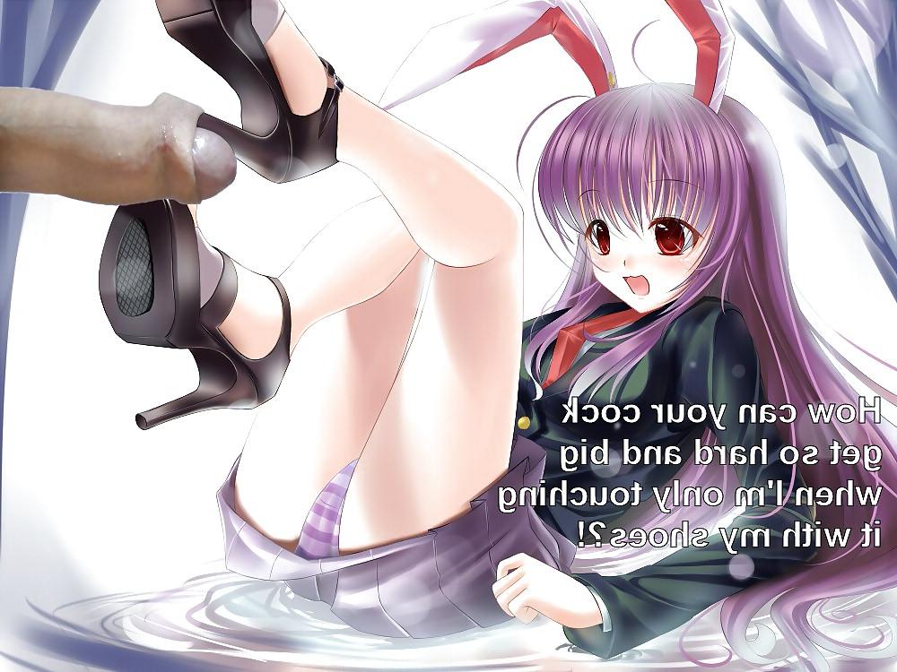 13P Anime Girls playing with a Real Cock (with captions) - No 34